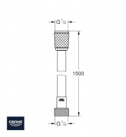 GROHE ROTAFLEX FLEXO DUCHA MEDIDAS